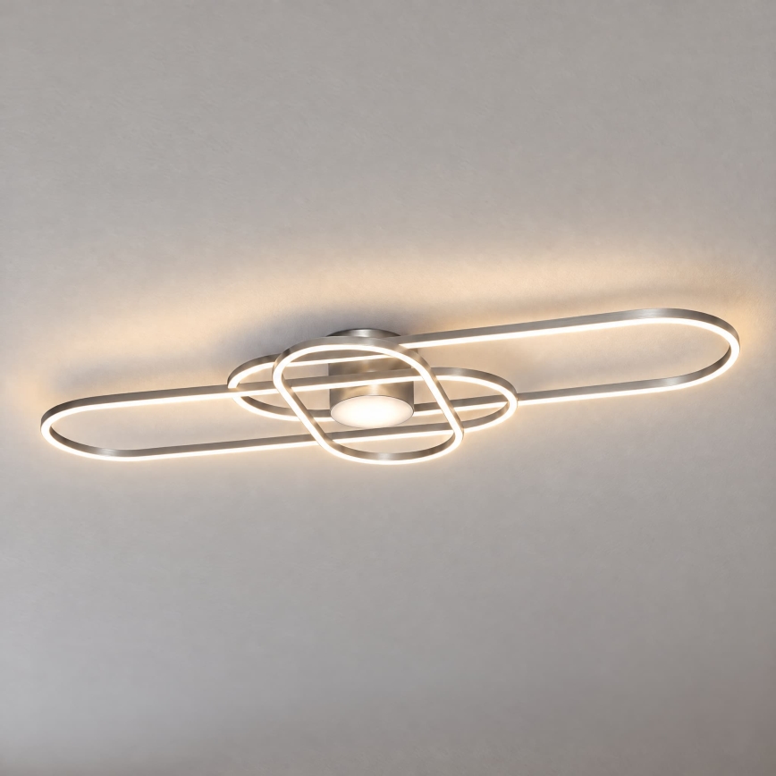 BRILAGI - Aptumšojams LED griestu gaismeklis APOLLO LED/58W/230V 3000-6500K 43,2x101,2 cm matēts hroms + tālvadība