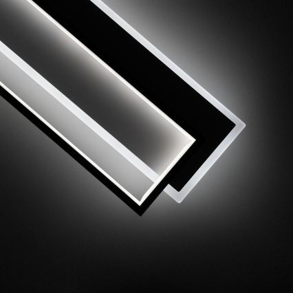 BRILAGI - Dimējams LED griestu gaismeklis OUTLINE LED/90W/230V 3000-6000K 18x100 cm balts/melns + ar tālvadības pulti