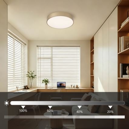 BRILAGI - LED regulējams griestu gaismeklis POOL LED/36W/230V 3000-6000K Ø 30 cm zelta + ar tālvadības pulti