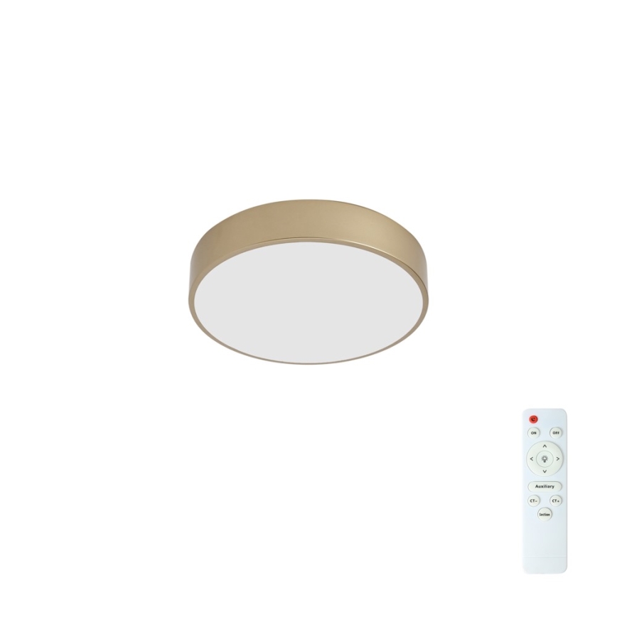 BRILAGI - LED regulējams griestu gaismeklis POOL LED/36W/230V 3000-6000K Ø 30 cm zelta + ar tālvadības pulti