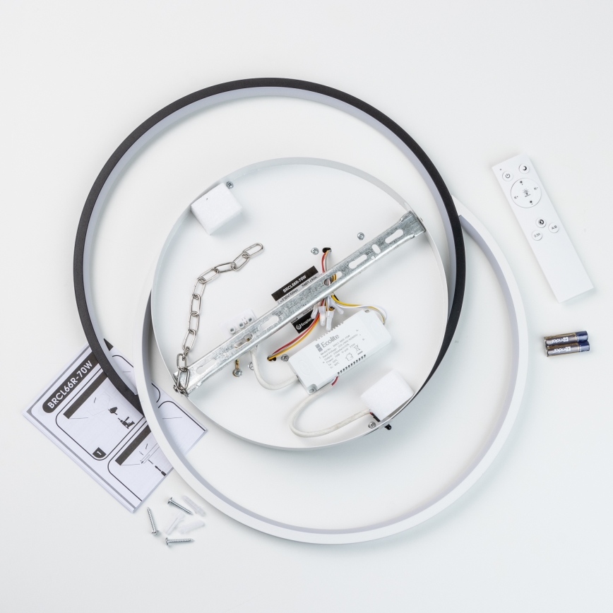 Brilagi - LED regulējams griestu gaismeklis VELO LED/70W/230V pr. 48 cm 3000-6500K + ar tālvadības pulti
