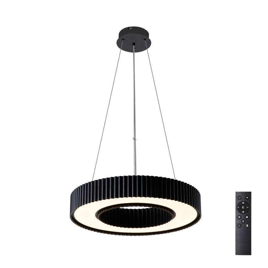 Brilagi - LED lustra ar regulējamu spilgtumu uz troses LUMIX LED/48W/230V 3000-6000K melna Ø 50 cm + tālvadības pults