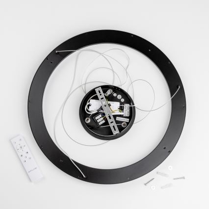 Brilagi - regulējama LED lustra uz troses FALCON SLIM LED/42W/230V 3000-6500K Ø 50 cm melna + tālvadība