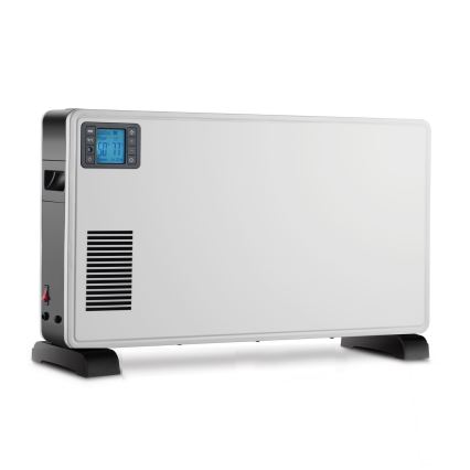 Brilagi - Elektriskais konvektora sildītājs 1000/1300/2300W LCD/taimeris/TURBO/termostats, balts+ TP