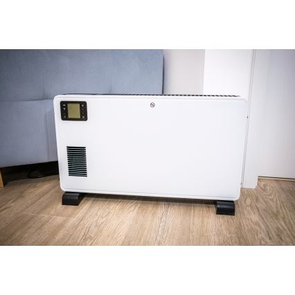 Brilagi - Elektriskais konvektora sildītājs 1000/1300/2300W LCD/taimeris/TURBO/termostats, balts+ TP