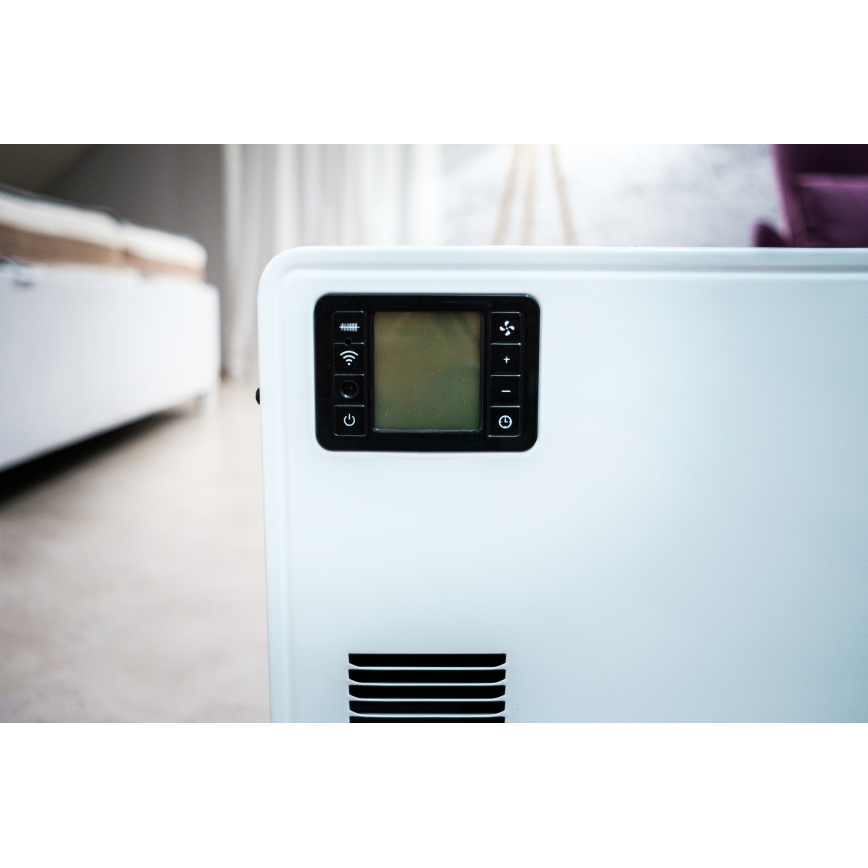 Brilagi - Elektriskais konvektora sildītājs 1000/1300/2300W LCD/taimeris/TURBO/termostats, balts+ TP