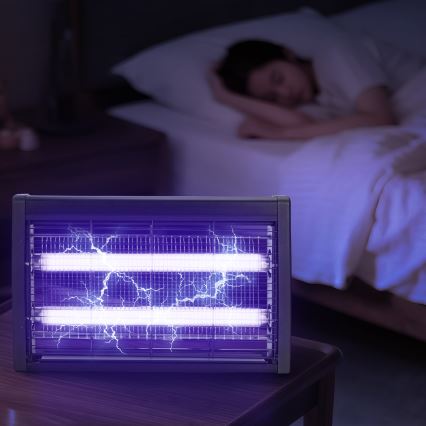 Brilagi - Elektriskais kukaiņu ķērājs 2xUV/10W/230V 60 m2 melns