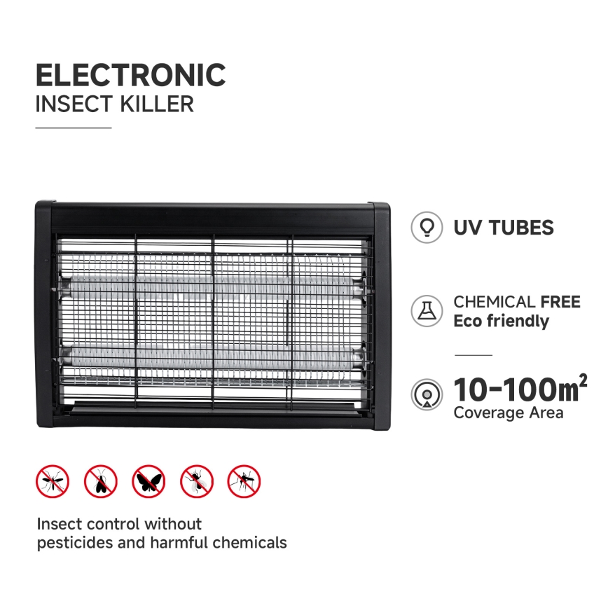 Brilagi - Elektriskais kukaiņu ķērājs 2xUV/20W/230V 100 m2