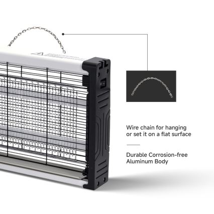 Brilagi - Elektriskais kukaiņu slazds 2x UV / 5 W / 230 V 70 m²