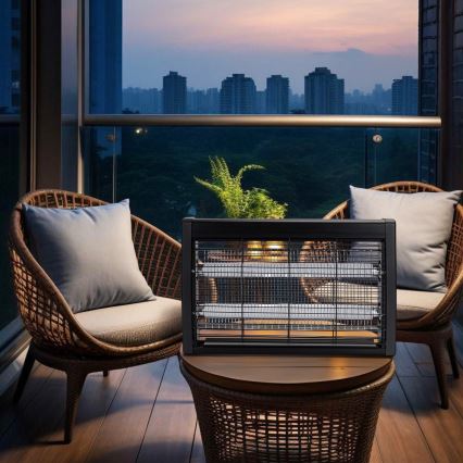 Brilagi - Elektriskais kukaiņu slazds 2xUV/18W/230V 100 m2 melns