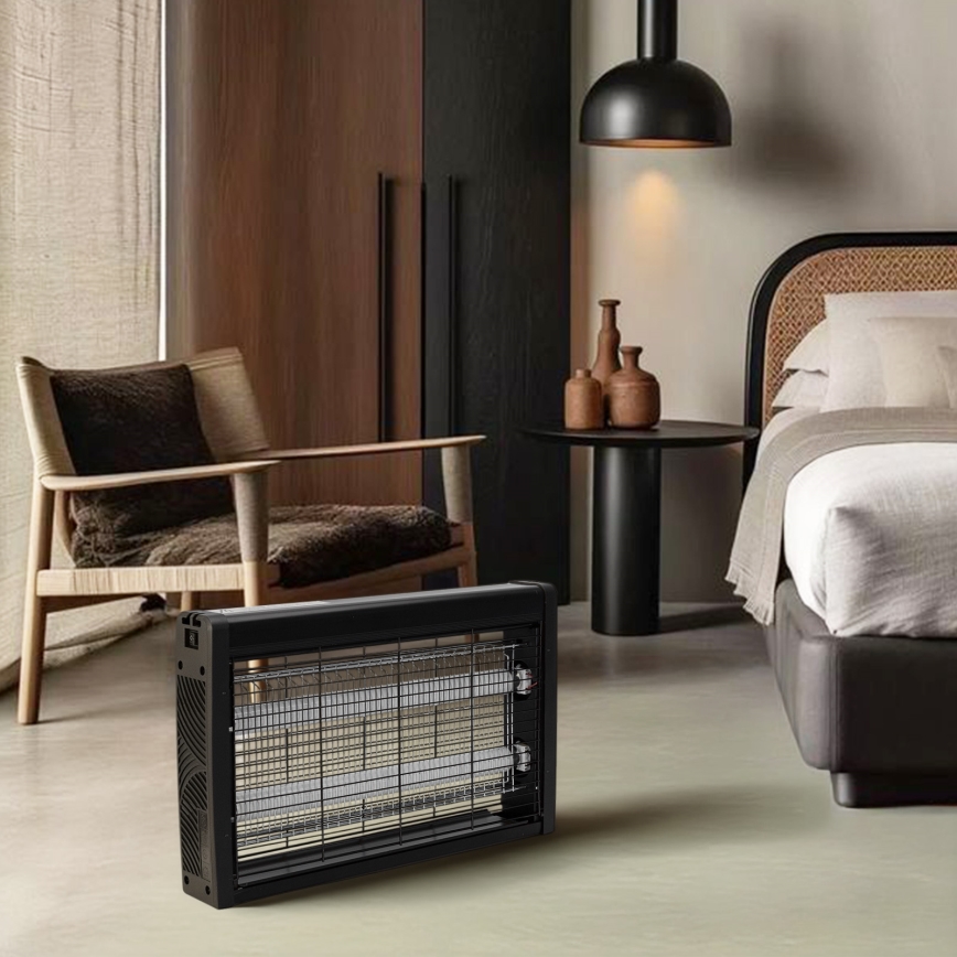 Brilagi - Elektriskais kukaiņu slazds 2xUV/18W/230V 100 m2 melns