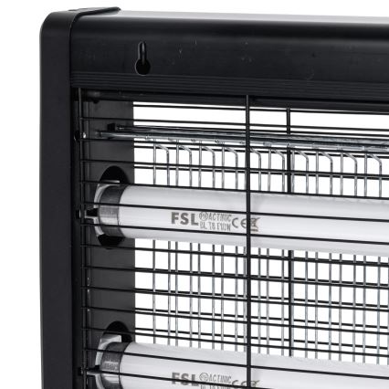 Brilagi - Elektriskais kukaiņu slazds 2xUV/18W/230V 100 m2 melns