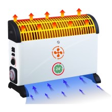 Brilagi - Elektriskais sildītājs ar konvektoru 750/1250/2000W taimeris/termostats