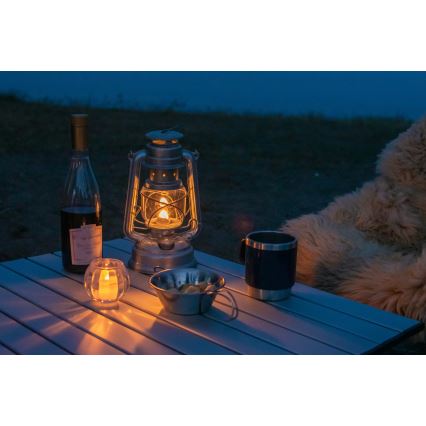 Brilagi - Eļļas lampa LANTERN 24,5 cm sudraba