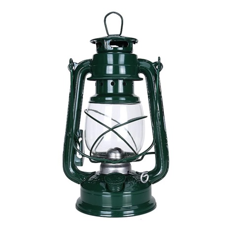 Brilagi - Eļļas lampa LANTERN 24,5 cm zaļa