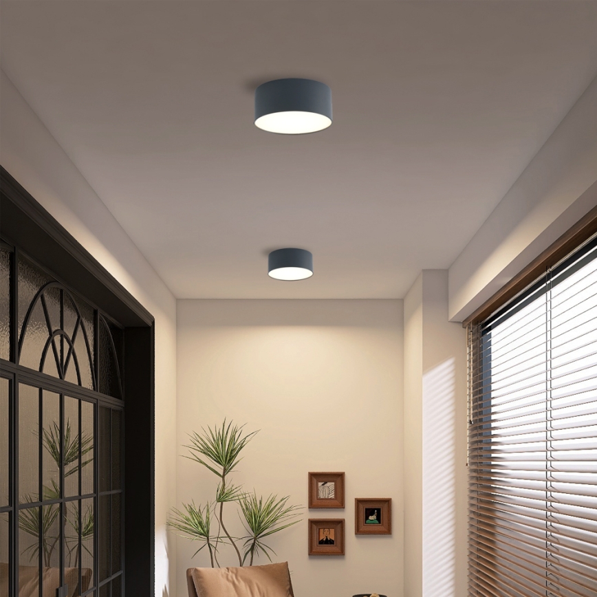 Brilagi - LED vannas istabas griestu gaismeklis FORIS LED/20W/230V Ø15 cm antracīts IP44