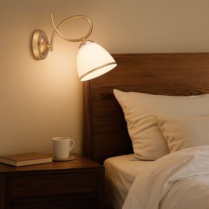 Brilagi - FRED sienas lampa 1xE27/60W/230V zelta