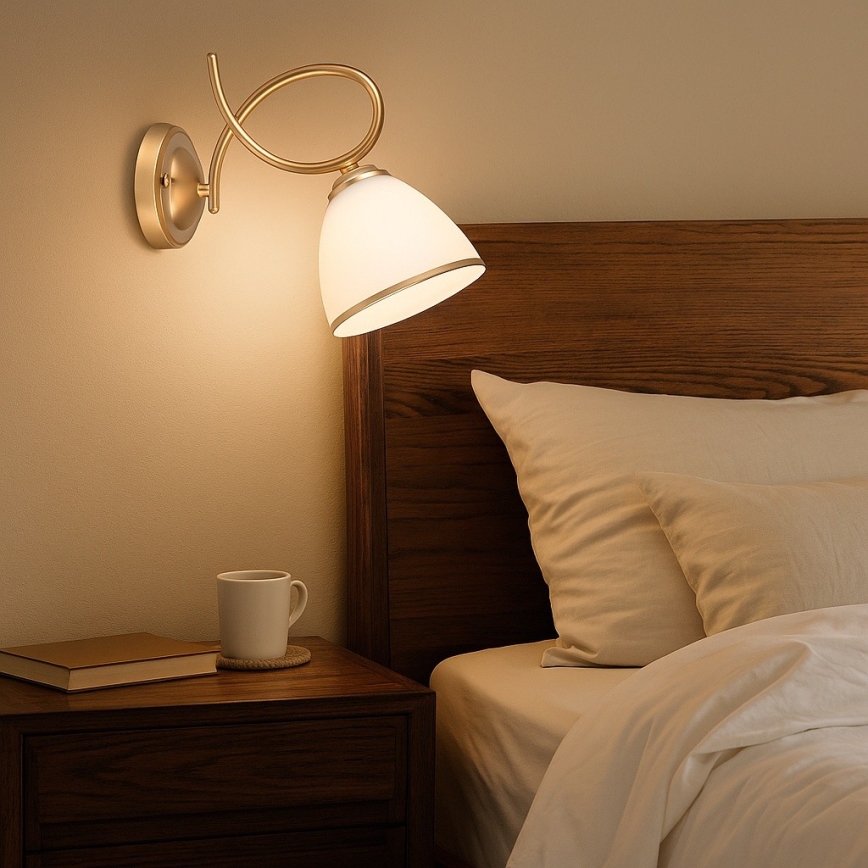 Brilagi - FRED sienas lampa 1xE27/60W/230V zelta