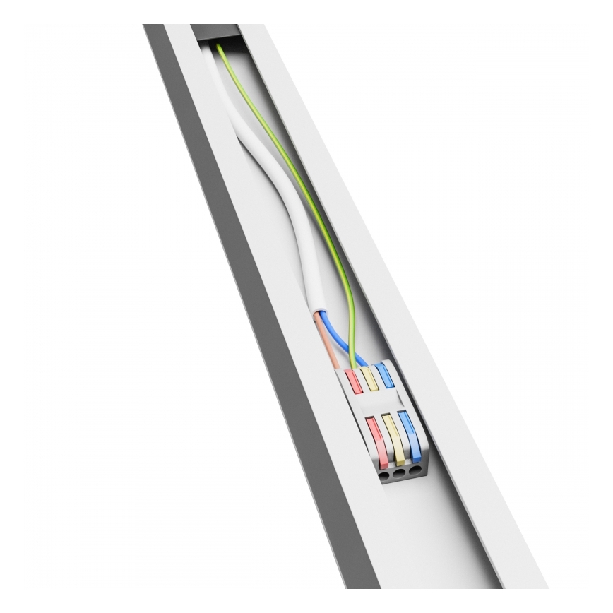 Brilagi - LED griestu virsmas gaismeklis FULLDAY LED/20/30/40W/230V 2700/4000/6000K 120 cm UGR19 balts