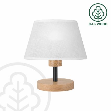 Brilagi - Galda lampa ANTHONY 1xE27/60W/230V ozols/balta