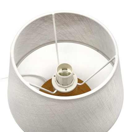 Brilagi - Galda lampa ANTHONY 1xE27/60W/230V ozols/balta