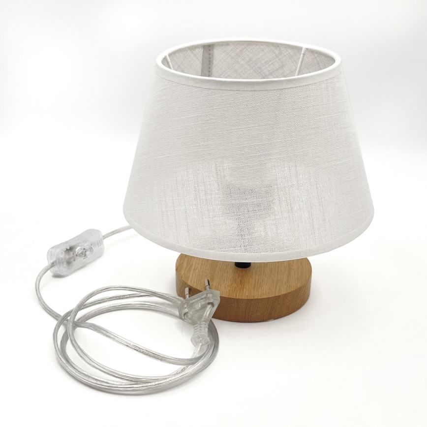 Brilagi - Galda lampa ANTHONY 1xE27/60W/230V ozols/balta