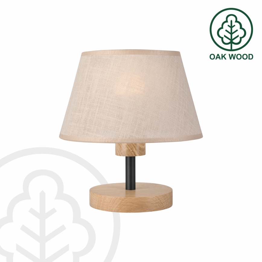 Brilagi - Galda lampa ANTHONY 1xE27/60W/230V ozols/bēša