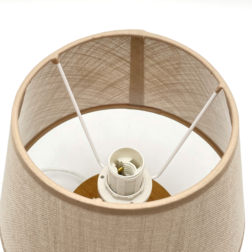 Brilagi - Galda lampa ANTHONY 1xE27/60W/230V ozols/bēša
