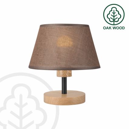 Brilagi - Galda lampa ANTHONY 1xE27/60W/230V ozols/brūna