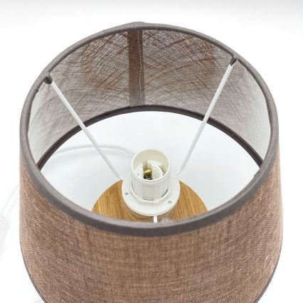 Brilagi - Galda lampa ANTHONY 1xE27/60W/230V ozols/brūna