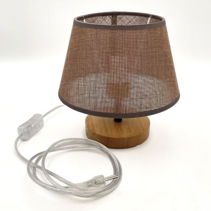 Brilagi - Galda lampa ANTHONY 1xE27/60W/230V ozols/brūna