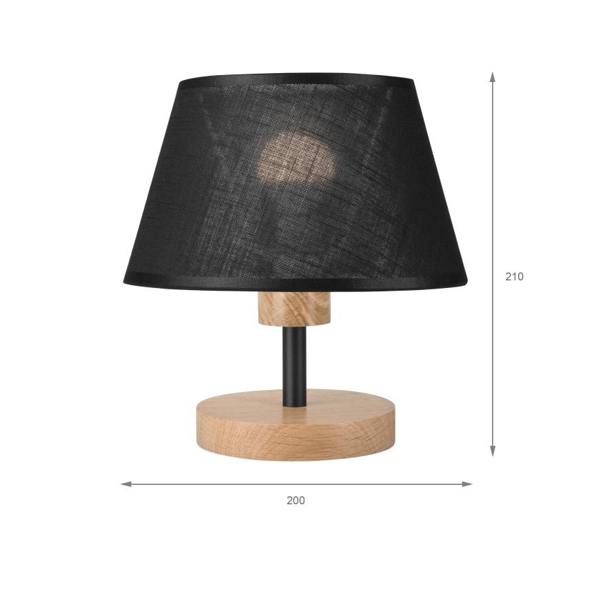 Brilagi - Galda lampa ANTHONY 1xE27/60W/230V ozols/melna