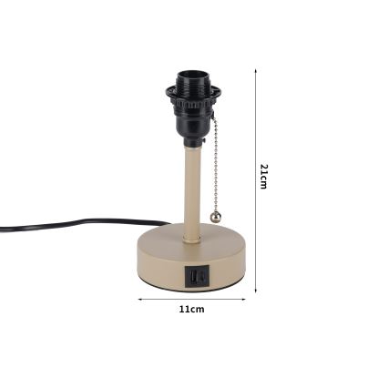 Brilagi - Galda lampa ar USB portu TABLON 1xE27/25W/230V bēša