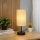 Brilagi - Galda lampa ar USB portu TABLON 1xE27/25W/230V melna/bēša