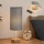 Brilagi - Galda lampa ar USB portu TABLON 1xE27/25W/230V ozols/balts/pelēks