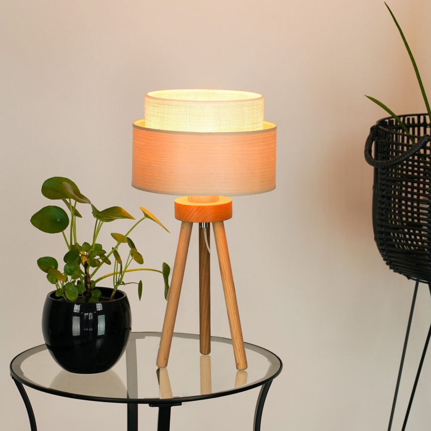 Brilagi - Galda lampa ARIZONA BOHO 1xE27/15W/230V bēša