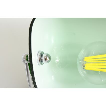 Brilagi - Galda lampa BANK OFFICE 1xE27/60W/230V melna/sudraba/zaļa
