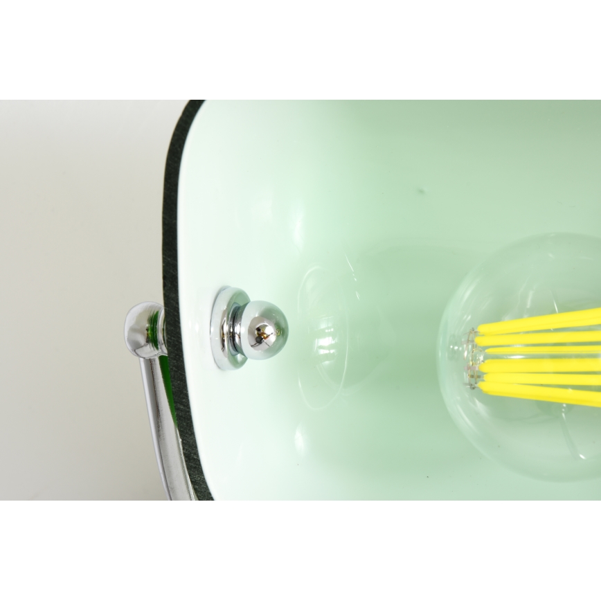 Brilagi - Galda lampa BANK OFFICE 1xE27/60W/230V melna/sudraba/zaļa