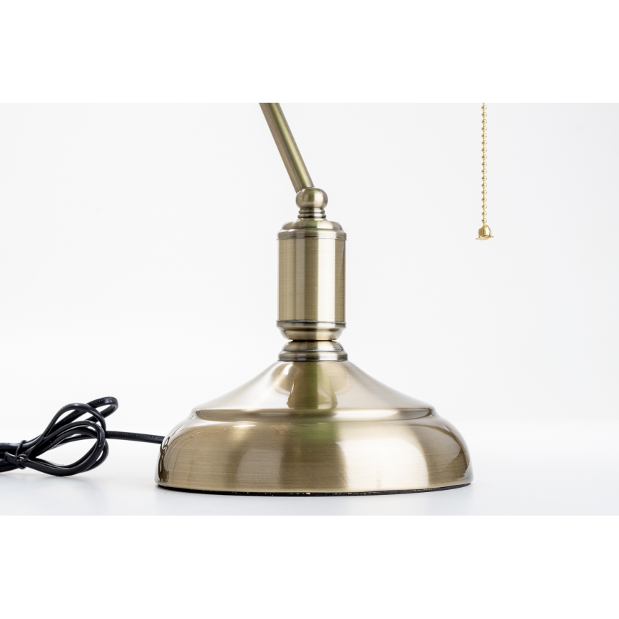 Brilagi - Galda lampa BANK OFFICE 1xE27/60W/230V misiņš/oranža