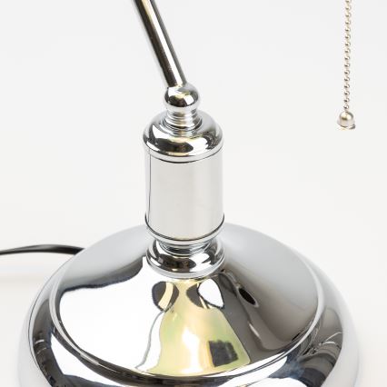 Brilagi - Galda lampa BANK OFFICE 1xE27/60W/230V spīdīgi hromēts/zaļa