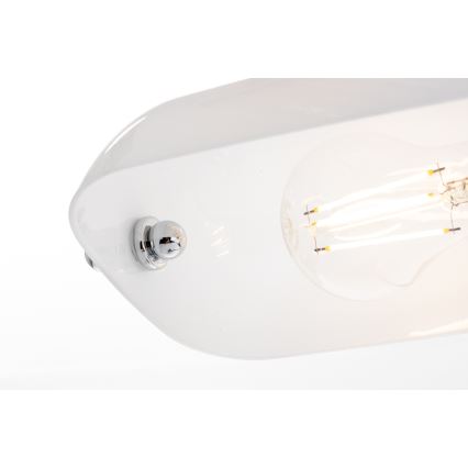 Brilagi - Galda lampa BANK OFFICE 1xE27/60W/230V spīdīgs hroms/balta