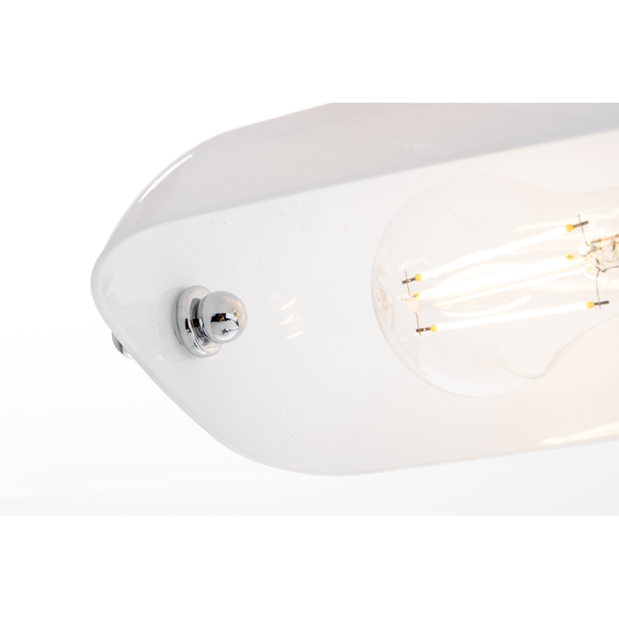 Brilagi - Galda lampa BANK OFFICE 1xE27/60W/230V spīdīgs hroms/balta