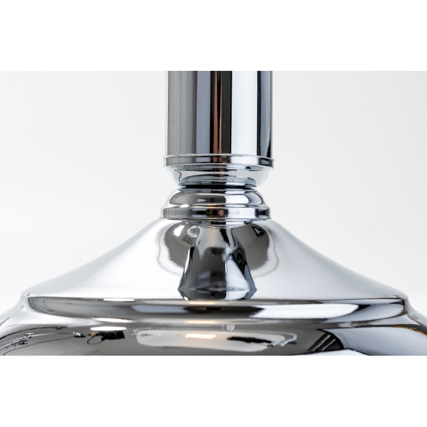 Brilagi - Galda lampa BANK OFFICE 1xE27/60W/230V spīdīgs hroms/balta