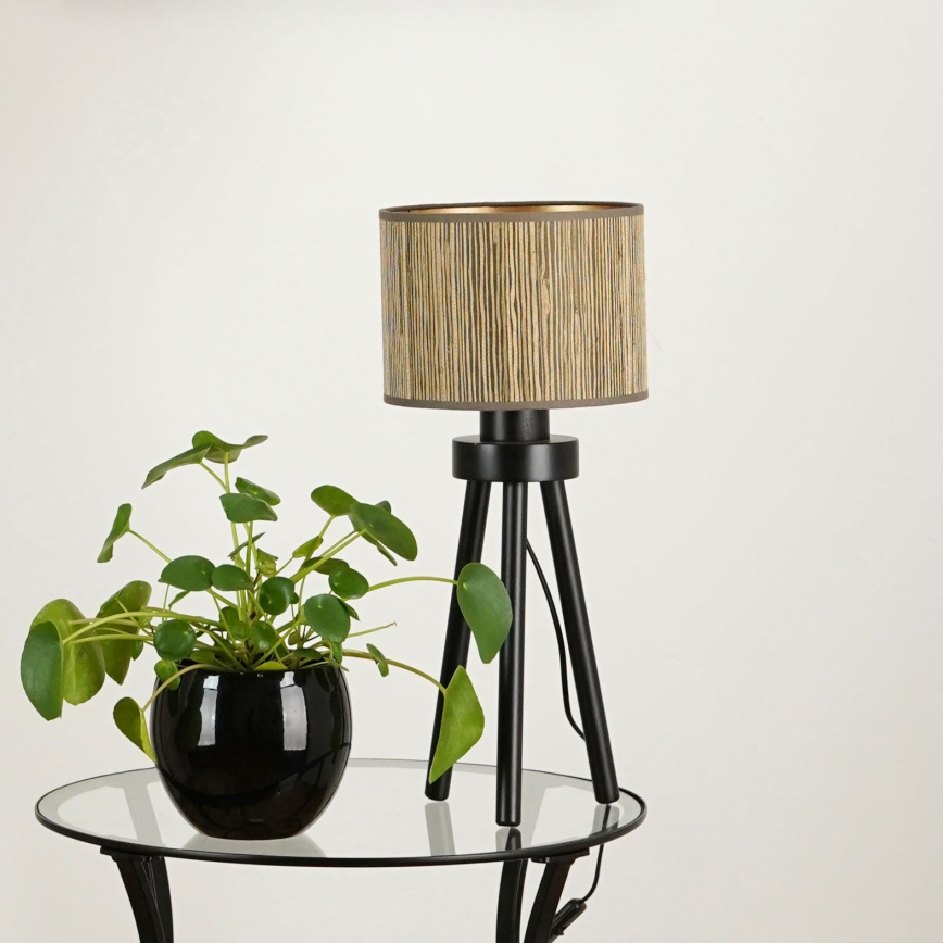 Brilagi - Galda lampa BOSTON ROLLER 1xE27/15W/230V salmi brūna/zelta