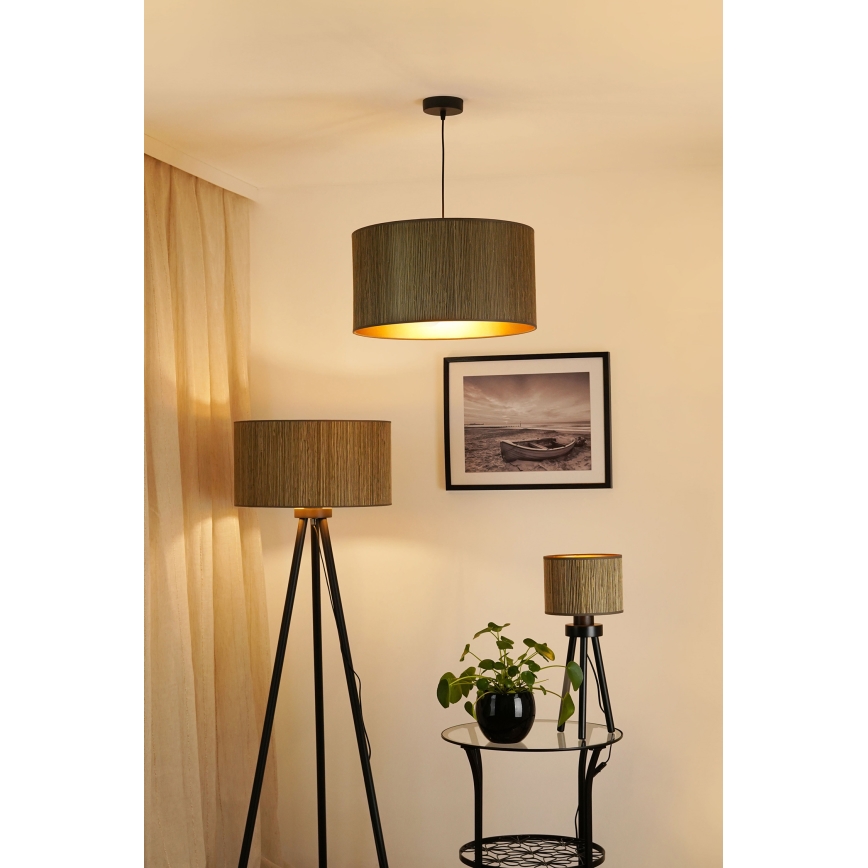 Brilagi - Galda lampa BOSTON ROLLER 1xE27/15W/230V salmi brūna/zelta