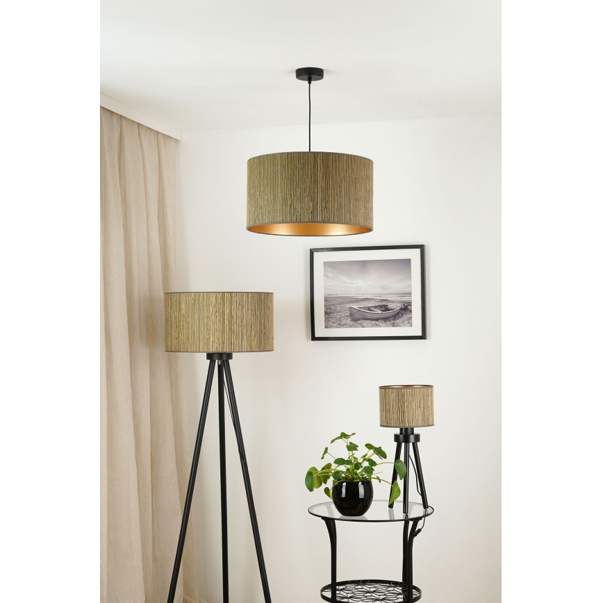 Brilagi - Galda lampa BOSTON ROLLER 1xE27/15W/230V salmi brūna/zelta