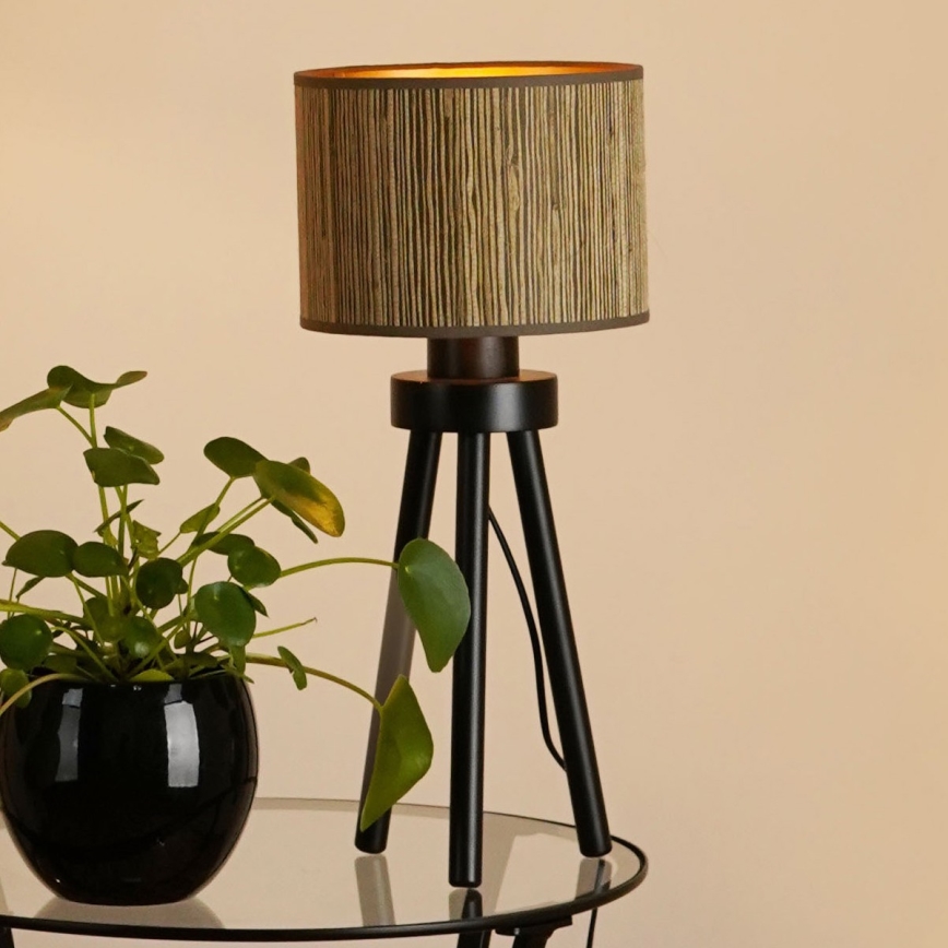 Brilagi - Galda lampa BOSTON ROLLER 1xE27/15W/230V salmi brūna/zelta
