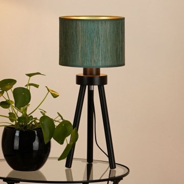 Brilagi - Galda lampa BOSTON ROLLER 1xE27/15W/230V salmi zaļa/zelta