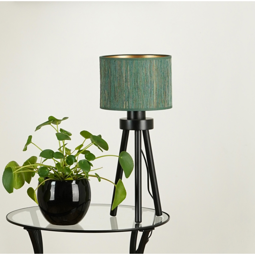 Brilagi - Galda lampa BOSTON ROLLER 1xE27/15W/230V salmi zaļa/zelta
