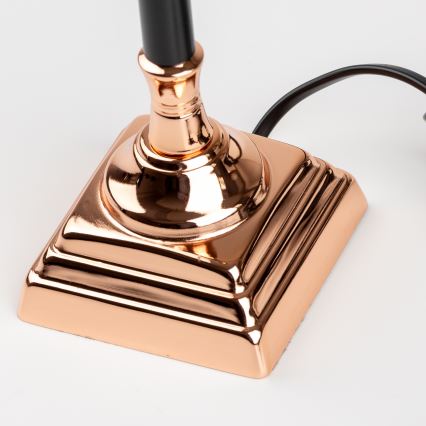 BRILAGI - Galda lampa CERIA 1xE14/40W/230V Ø 20,5 cm melna/vara krāsas/balta
